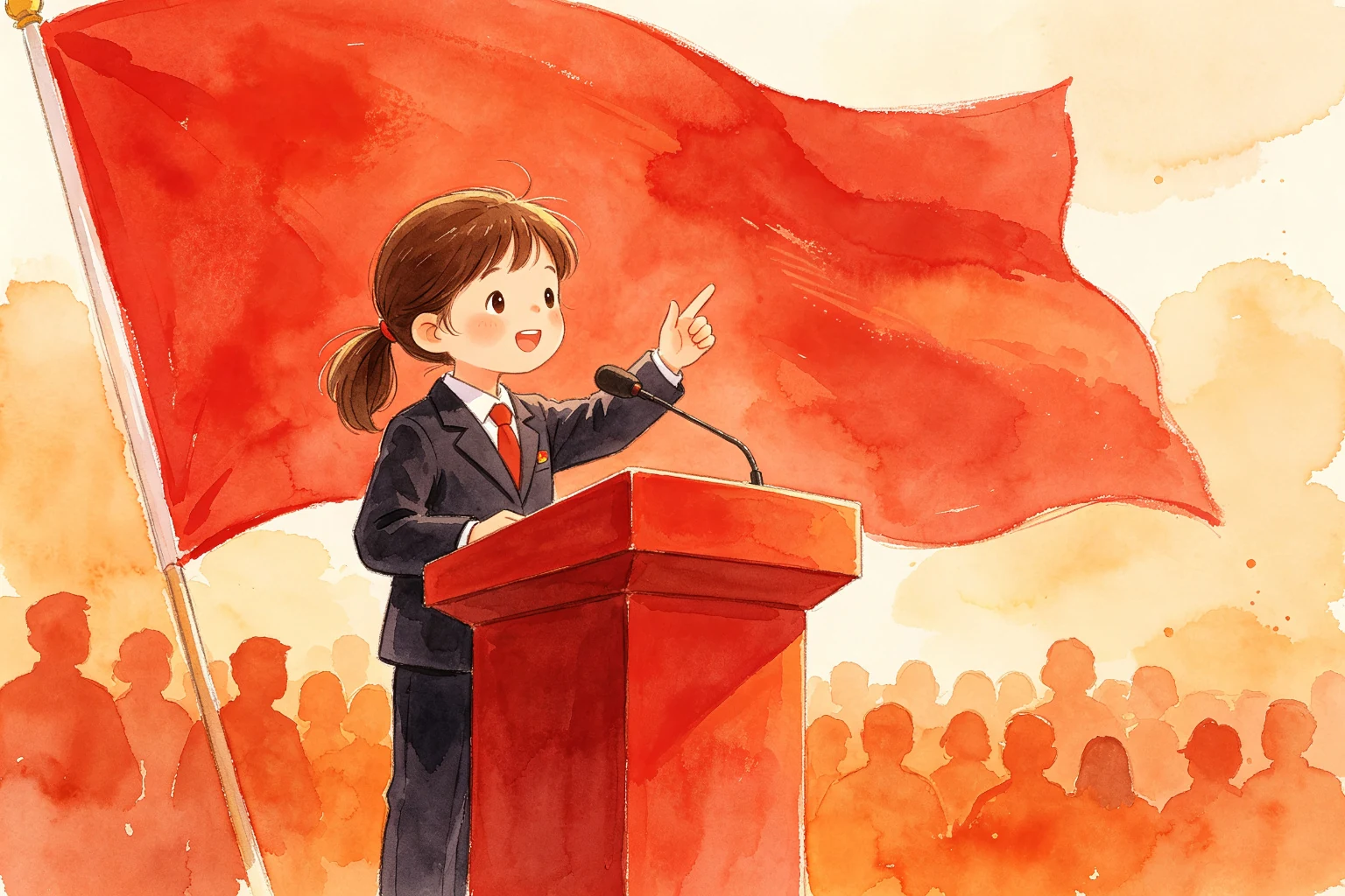 凯莉梦想当总统发表演讲