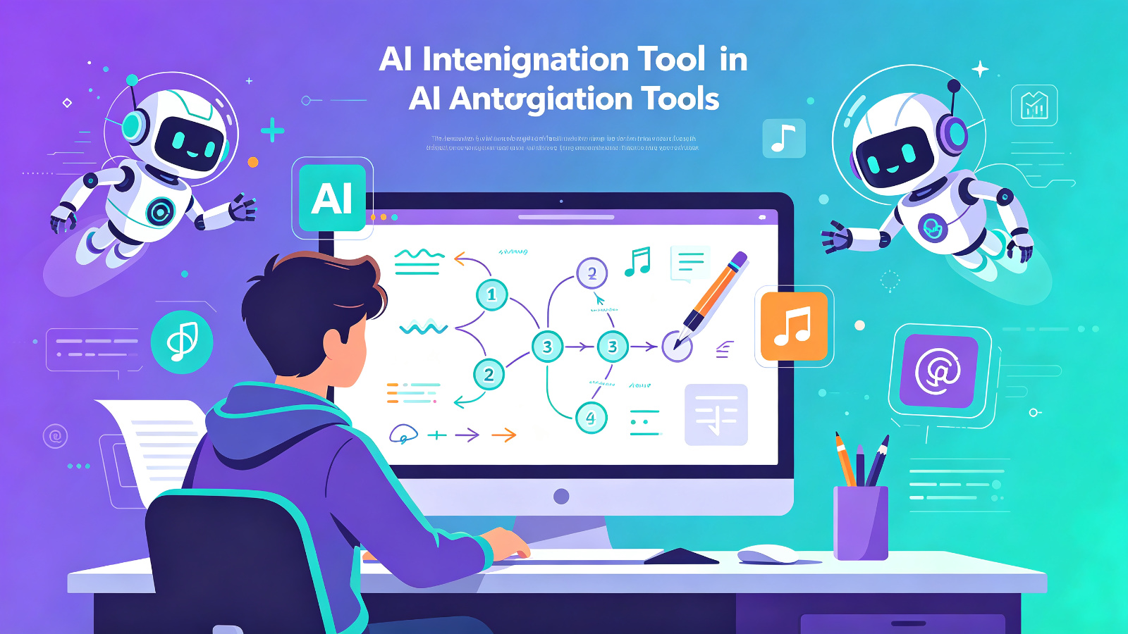 AI 工具主题插画